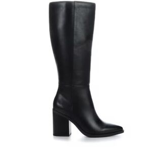 Soda Vapor black knee high boots